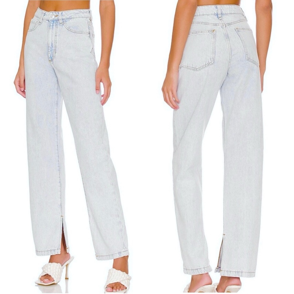 Weworewhat Mom Slit Straight Super Light
Denim Jeans Sz 26